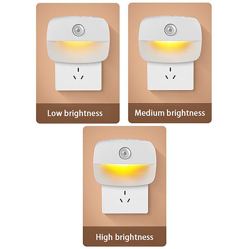 Led Night Light Motion Sensor Eu Us Plug Lamp Nightlights For Children Bedroom Decoration Hallway Stairs Wc Bedside Night Lamp