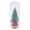 Tabletop Decorative Xmas Tree Portable Desktop Miniature Holiday Xmas Tree Decor with Red Ribbon