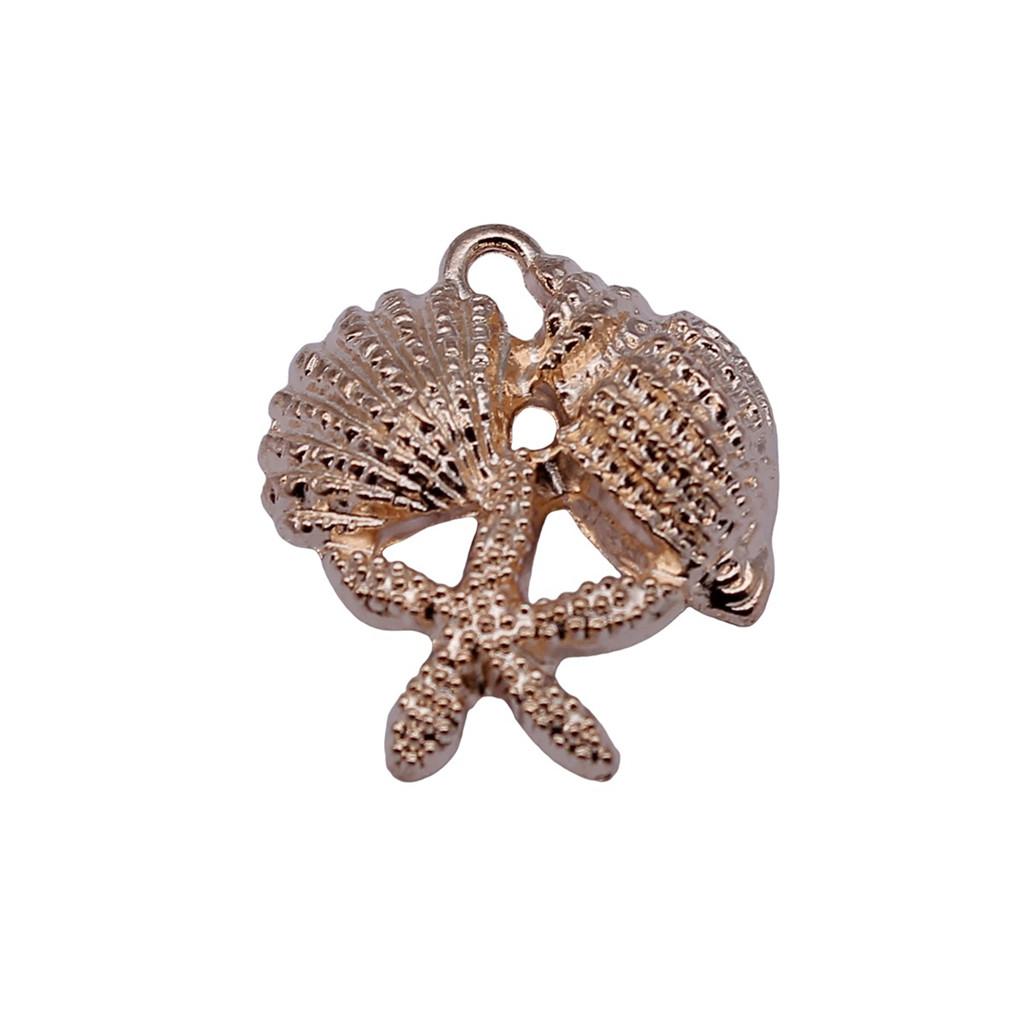 Starfish Charms Multi Color Metal Pendants For Beach Themed DIY Jewelry Accessories