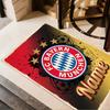 Bayern Munich Soccer Poster Carpet Design for Playrooms Study Room Dining Room Entryway Anti-slip Rug Anime Office Decor Best for Christmas