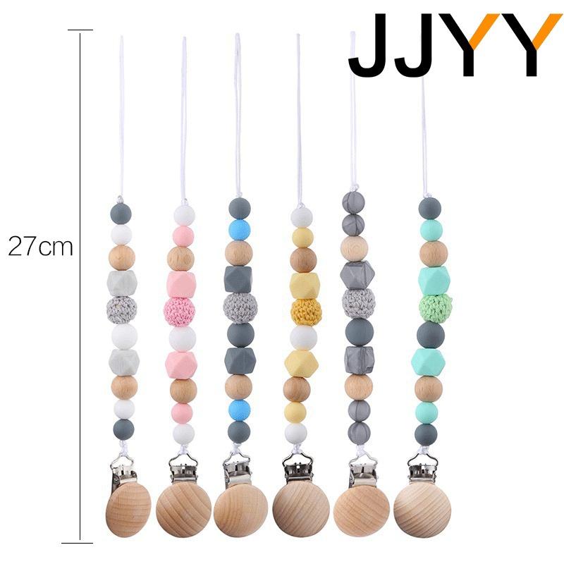 Baby Pacifier Clip Teether Soft Silicone Anti-Drop Chain Molar Toy for Newborn Infant Feeding Accessories