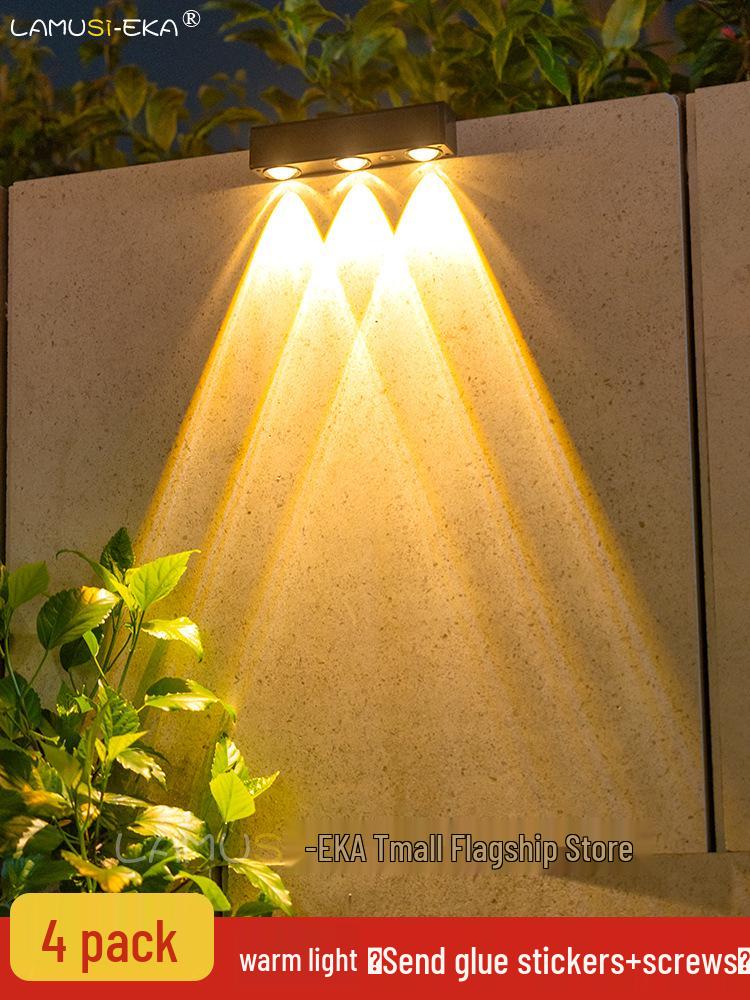 Solar Outdoor Courtyard Spotlight: Home & Street Lighting for Garden, Balcony, Wall Wash, and Enclosure Ambience