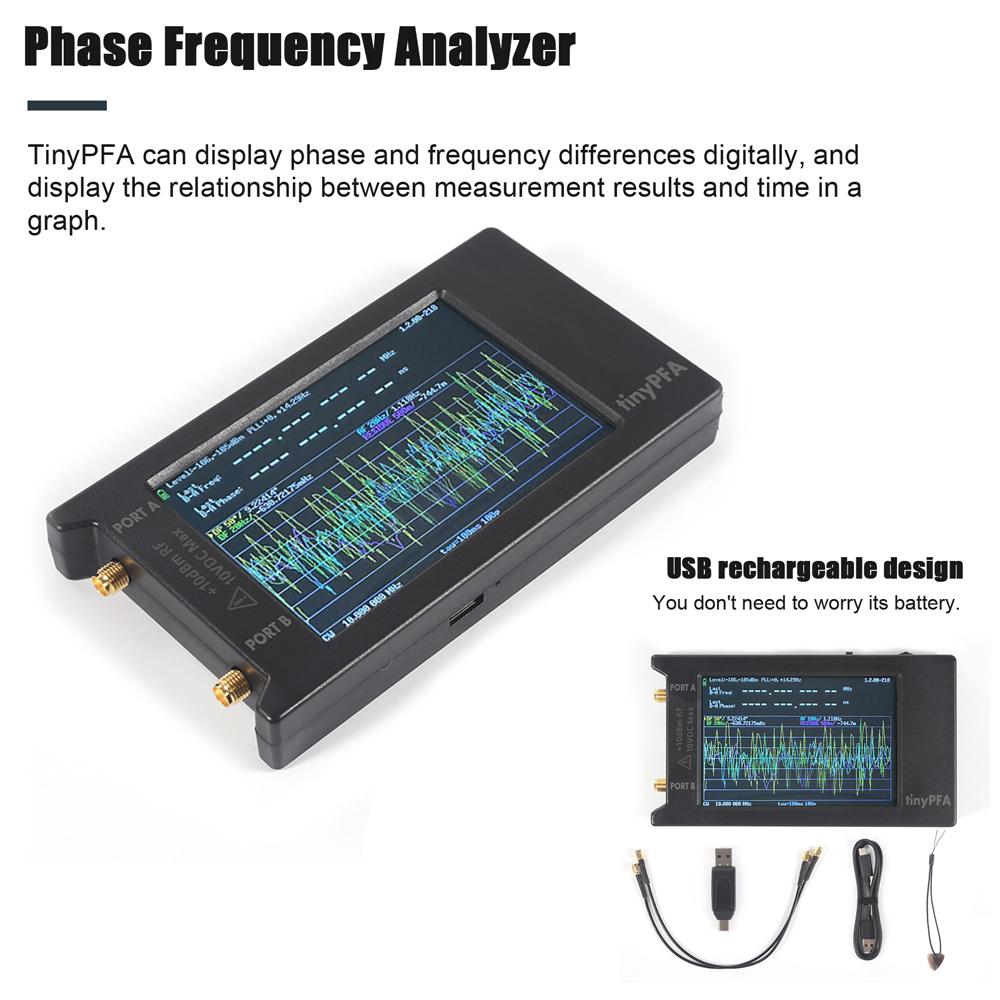 

4 Inch TouchScreen Portable Phase Frequency Analyzer 1MHz -290MHz Vector Analyzer