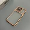 Luxury Plating Matte Ultra Slim Case for iPhone17 Pro Max  Air 16 15 14 13 12 Camera Lens Film Protector Frosted Shockproof Case
