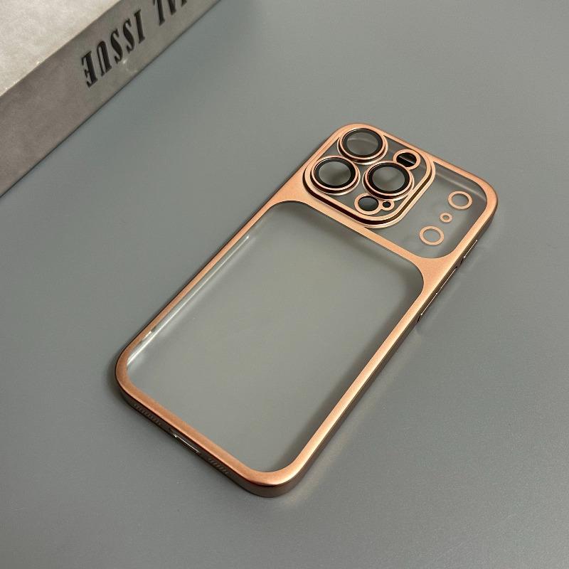 Luxury Plating Matte Ultra Slim Case for iPhone17 Pro Max Air 16 15 14 13 12 Camera Lens Film Protector Frosted Shockproof Case