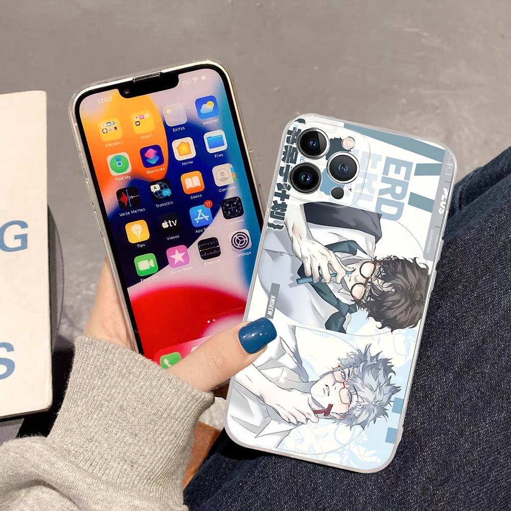 Nerd Project Bl Anime Shockproof Silicone Clear Case For IPhone 17 16 15 14 13 12 11 Mini Pro Max Plus Cover