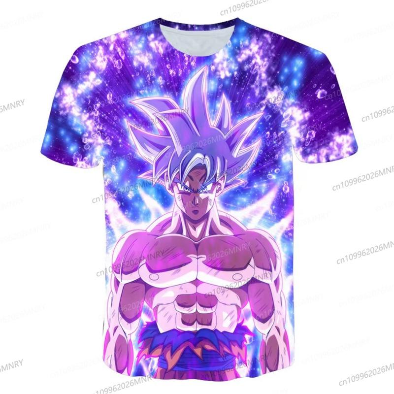 

Dragon Ball Children s T-shirt men Short Sleeve Cartoon Character Son Goku Super Saiyan Girl clothes Summer top Women pulovers 110