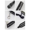 3 In 1 Emergency Ballpen With Led Flashlight & Whistle Keychain