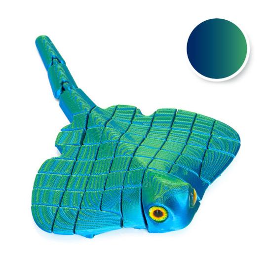 Figurinha de Peixe-Morcego Impressa em 3D Modelo de Animal Marinho Colecionável para Crianças Adultos Decoração de Mesa Executiva para Casa/Escritório