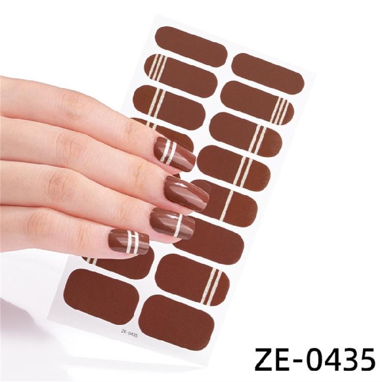 Selbstklebende Maniküre Dekoration Nagelstreifen Mode Nagelaufkleber für Frauen