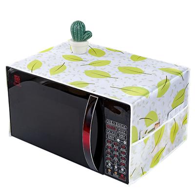 1PC Storage Bag Dustproof Cover 35x100cm Microwave Oven Dust Cover Dust Cloth Satin Cloth Printed