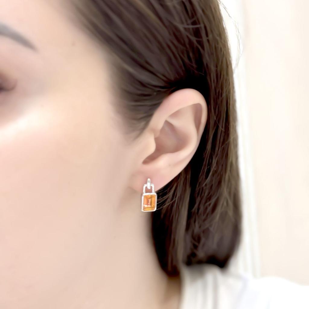 Silberohrringe mit natürlichem Goldquarz 3,45 ct (2165835)