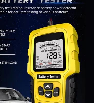 Probador de Batería de Coche con Pantalla LCD Analizador de Batería Herramienta de Prueba, Escáner Analizador Digital de Diagnóstico Para Coches, Camiones Motocicletas