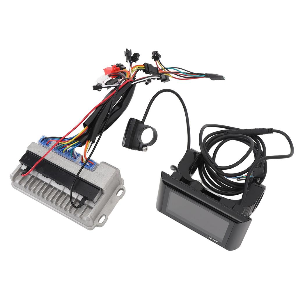 Sada střídavého ovladače motoru LCD displeje 36V 48V 60V 500W 28A hliníková slitina voděodolná zadní strana