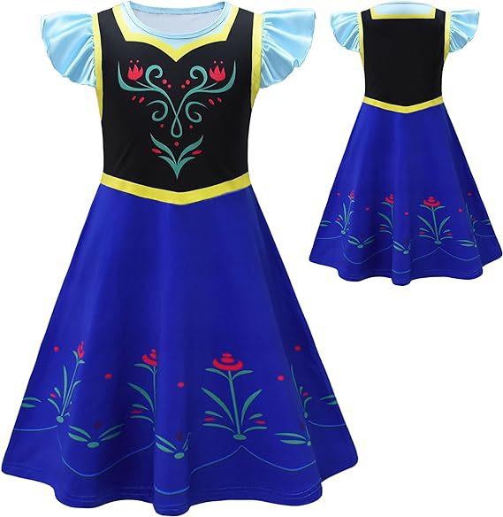 Girls Princess Dress for Birthday Party and Halloween Costume 100