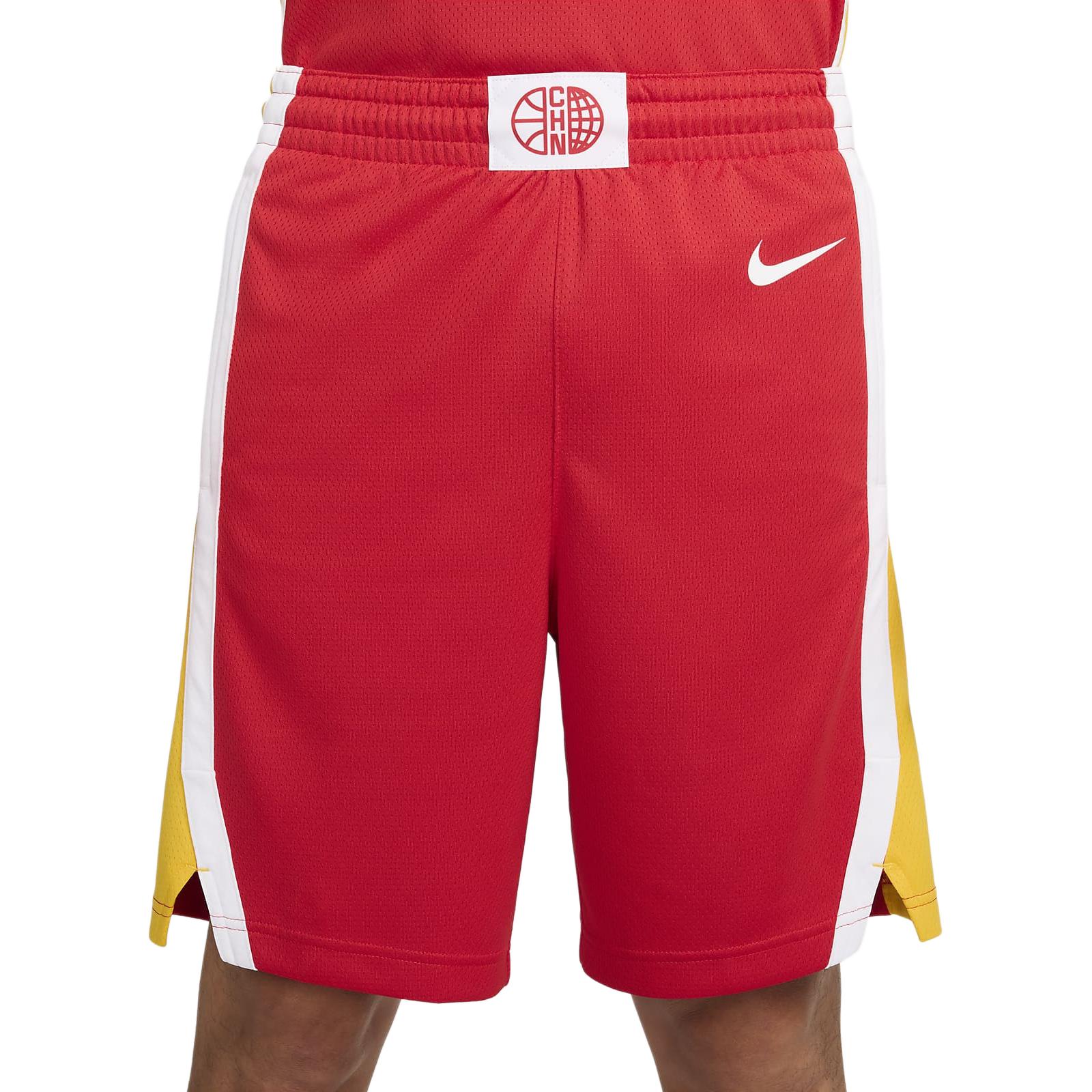 

Nike China Team Away Special Edition Quick-Dry Comfortable Lightweight Breathable Basketball Shorts Men shorts Comet-Red Travel-Yellow FQ0389637 S