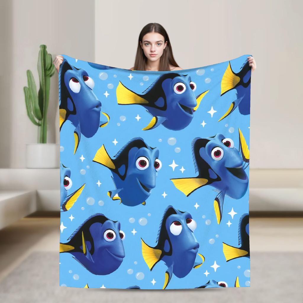 Coperte Calde e Morbide di Finding Nemo Biancheria da Letto Peluche per Bambini Coperte Morbide Copriletto in Flanella per Camera da Letto Copriletto per Divano Letto