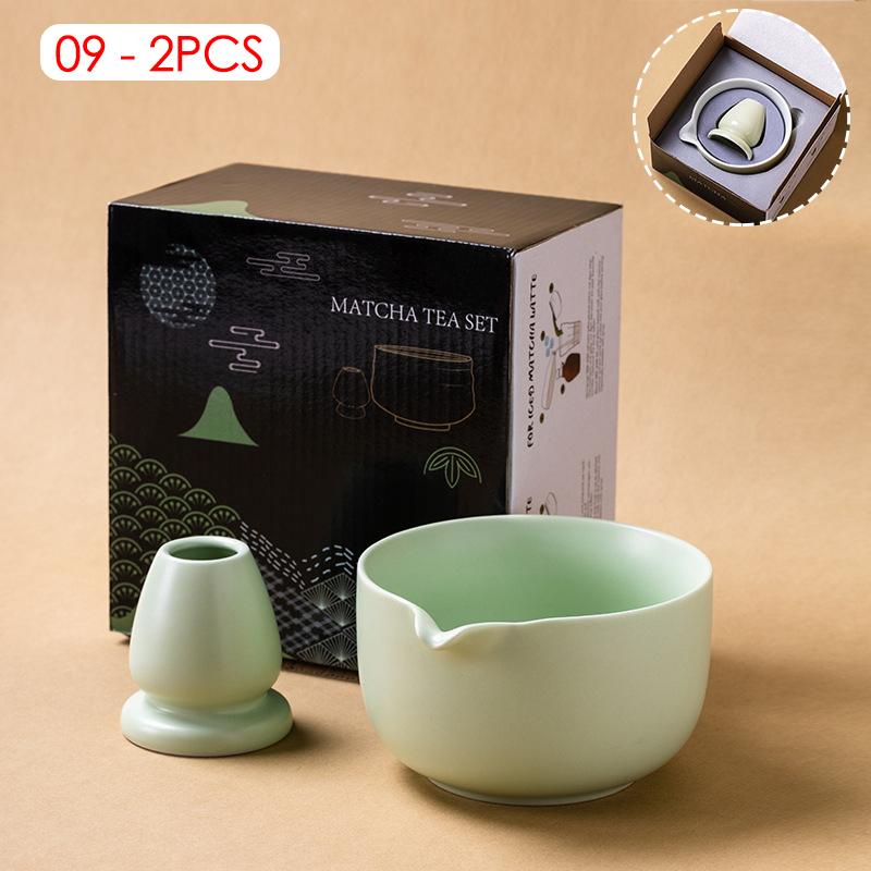 Gradient Color Ceramic Matcha Bowl Home Kitchen Anti-scald Insulated Tableware Salad Bowls Japanese Tea Ceremony Accessories
