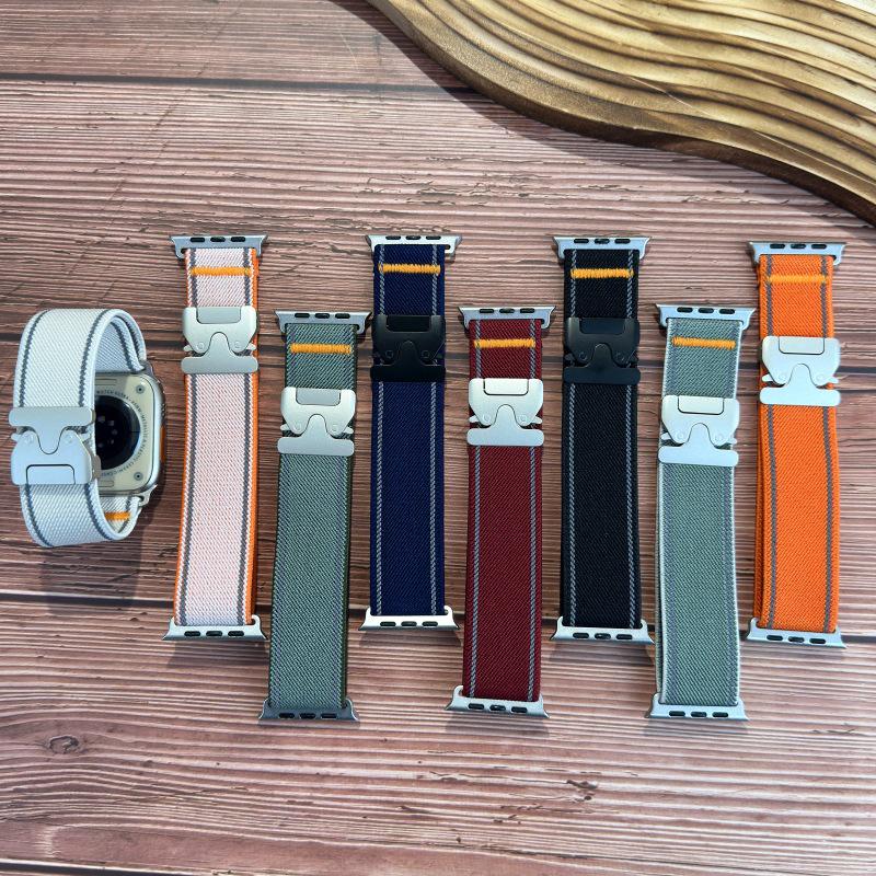 Compatible Reflective Nylon Band for Apple S11/10987 and Huawei GT65Pro Watches