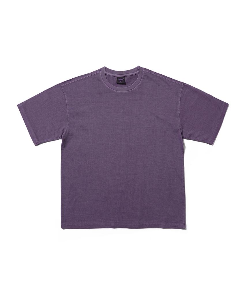 GAKKAI UNIONS Basic Pigment Short Sleeve T-Shirt Ash Purple