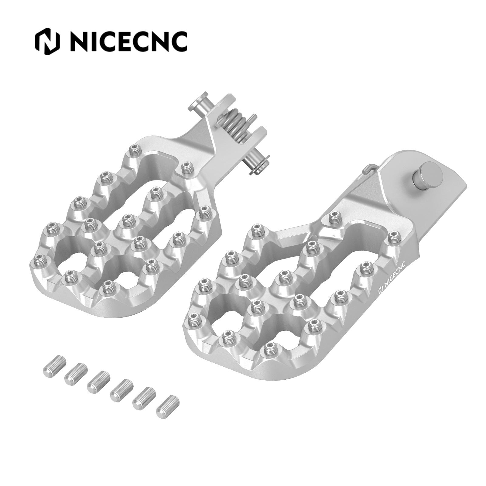 

NICECNC For BMW R1250GS Adventure R 1250 GS 2019-2024 Wide Footpegs Footrests For BMW R1200GS Adventure R 1200 GS 2013-2018 серебряный