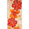 Tapiz de Pared con Flores Hawaianas Estampado Plano Hibisco Naranja Colgante de Pared Floral para Sala de Estar Dormitorio Dormitorio Decoración del Hogar
