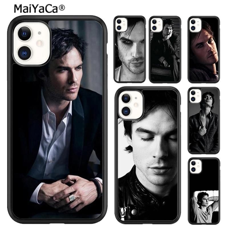 Coque de téléphone Ian Somerhalder Damon Salvatore Vampire Diaries Pour iPhone 17 Air 16 15 14 plus 12 13 pro max coque