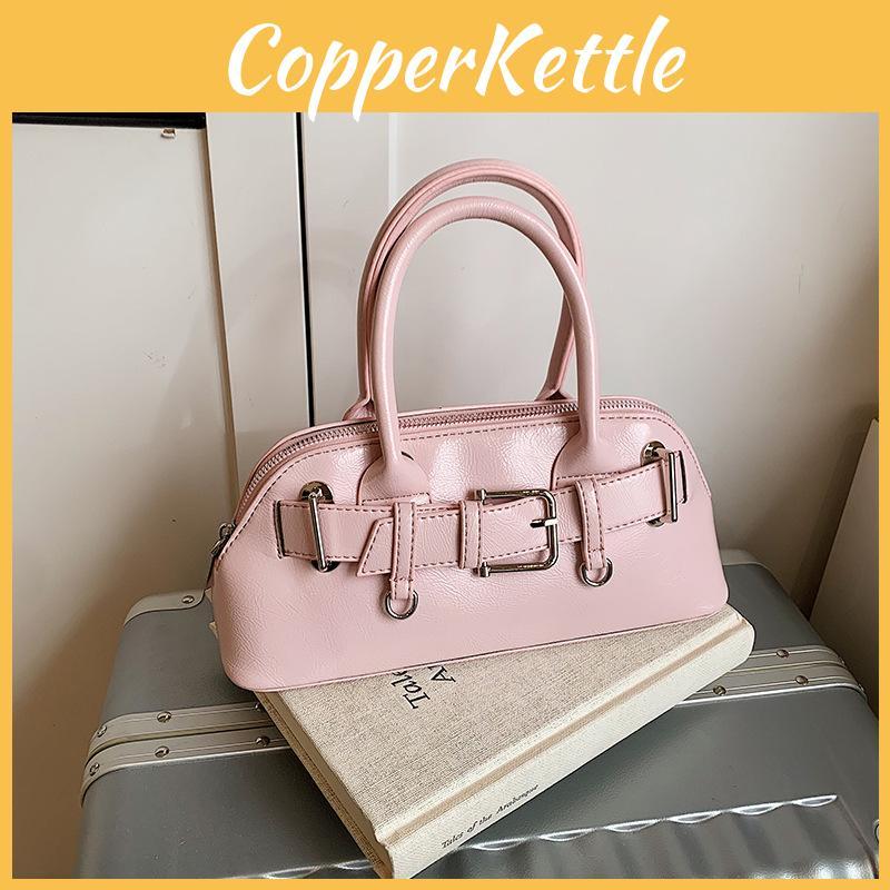 Shaped Shell Handbag Solid Color Single Shoulder Crossbody Bag Women Fashion