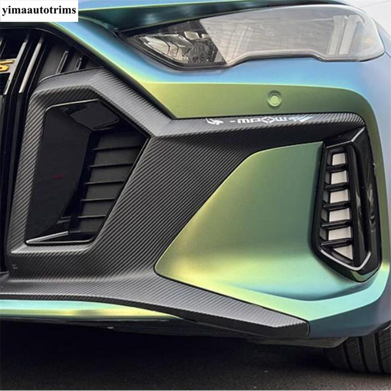 Front Bumper Fog Lamp Light Eyebrow Air Inlet Decor Cover Trim For GAC Trumpchi Empow  - 2025 Black Accessories Exterior Kit
