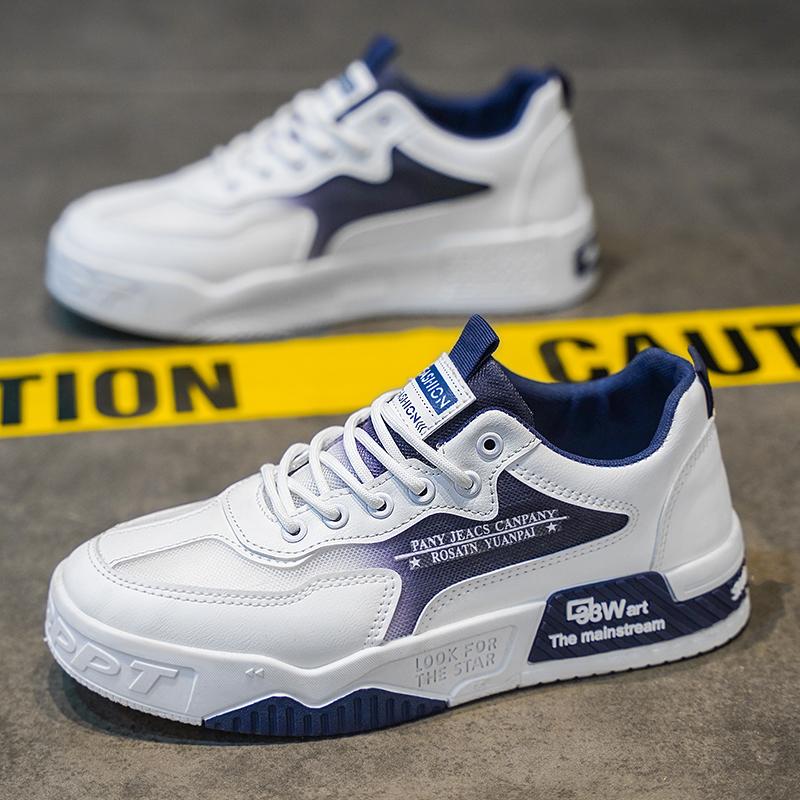 

Мужские Новые Летние Повседневные Дышащие Сетчатые Ботинки для Скейтборда Универсальные Белые Туфли Модные Спортивные Повышающие Рост Повседневные Кроссовки 44 темно-синий