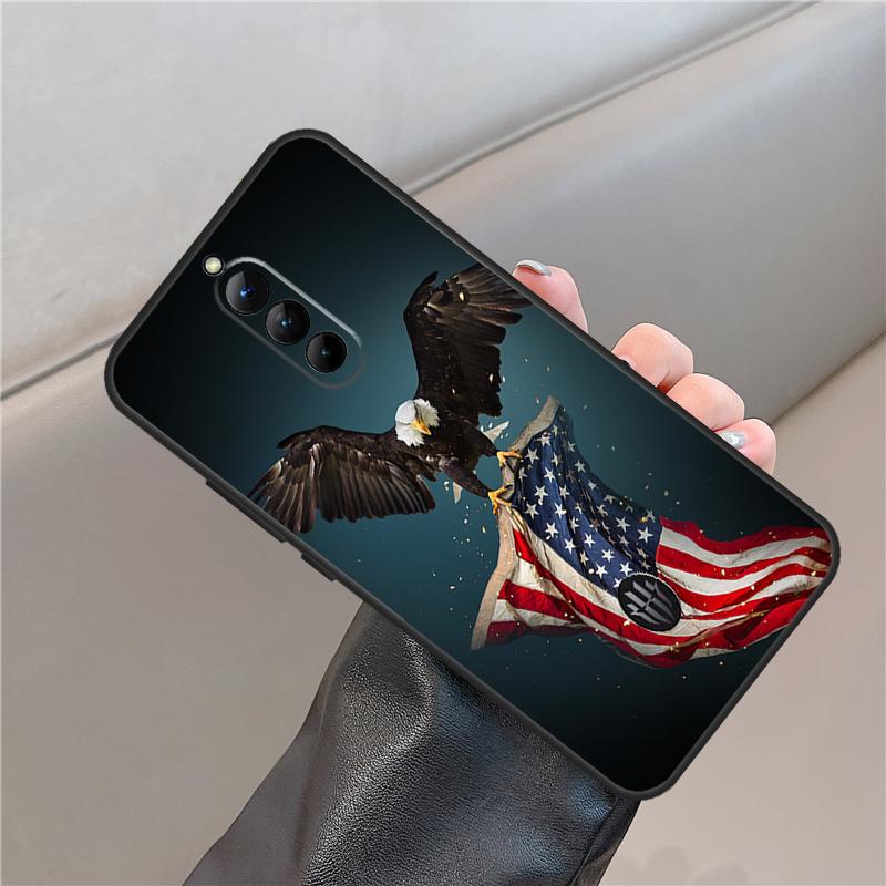 American USA Flag Eagle Case For ZTE Nubia Red Magic 10 Pro Plus 6 7 8 9 6S 7S 8S 9S Pro 5G 6R RedMagic 10 Air Cover