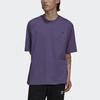Adidas Originals Trefoil Logo Loose Fit Sports Short Sleeve T-Shirt Unisex Tops Purple HC8586