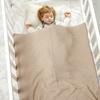Cotton Baby Blankets Knit Newborn Girls Bed Quilt 100*80CM Infant Boy Stroller Swaddling Soft Sleepsack Fashion Solid Wrap Plaid