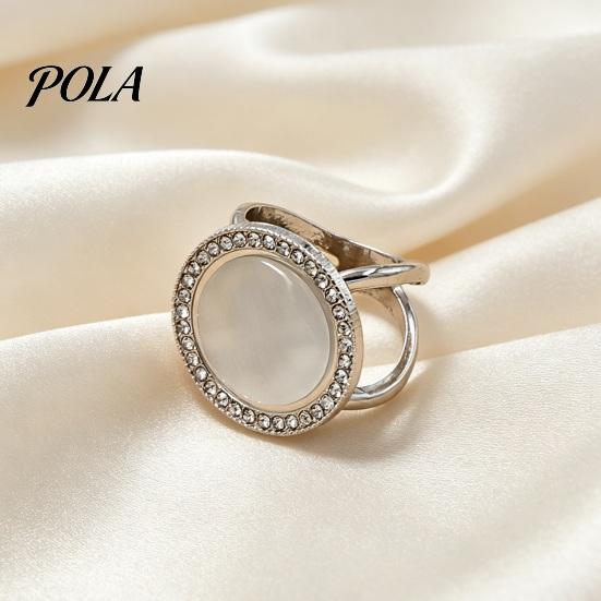 Rhinestone Scarf Ring Round Ring, Sparkling Slide Decorative Clip Holder for Women Neckerchiefs Silk Scarves Shawls Shirts Lightweight