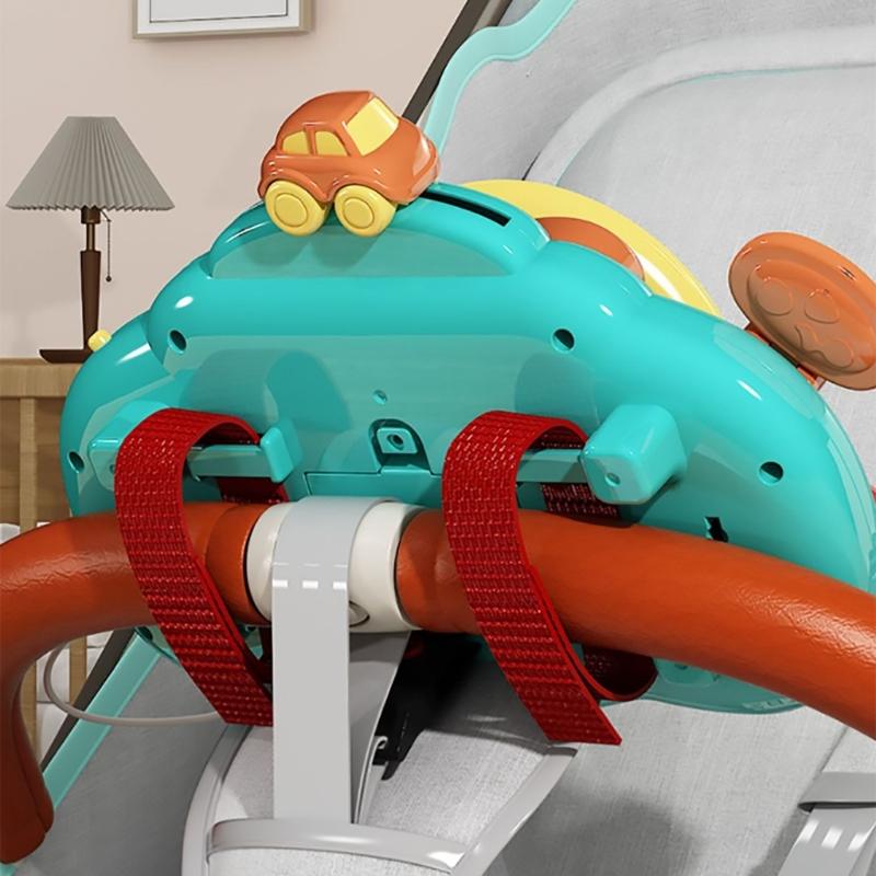 Musical Steering Wheel Toy Interactive with Songs and Lights Educational Portable Driving Controller for Toddlers Gift