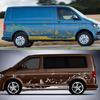 Van Camper Stickers For Volkswagen VW Transporter T6 Car Graphics Mountain Climb Camping Styling Decals Auto Tuning Accessories