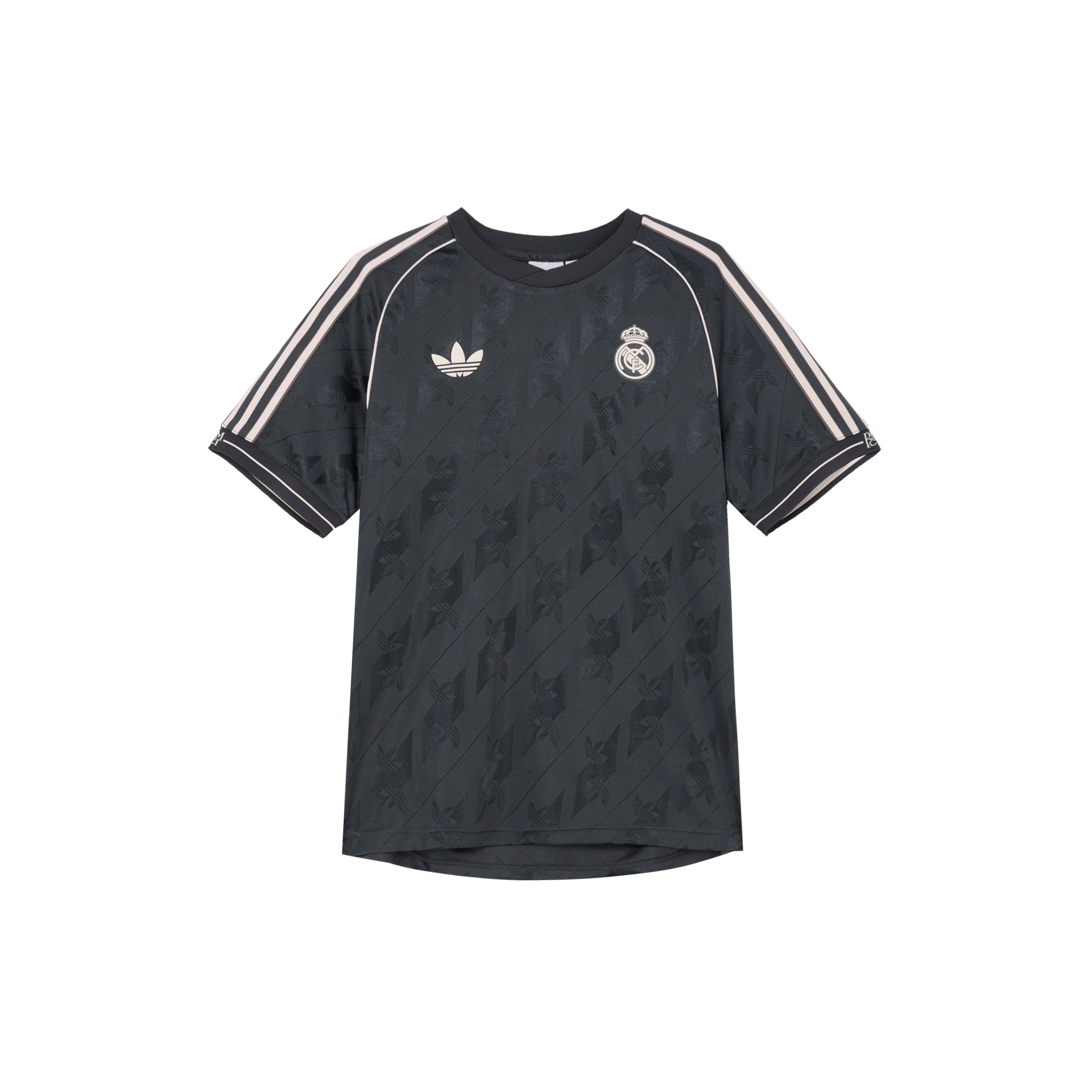 

Adidas Originals X Real Madrid Тематическая футболка с круглым вырезом, винтажная, с коротким рукавом, для футбола, мужская, топы, темно-серая, JI9481 XL