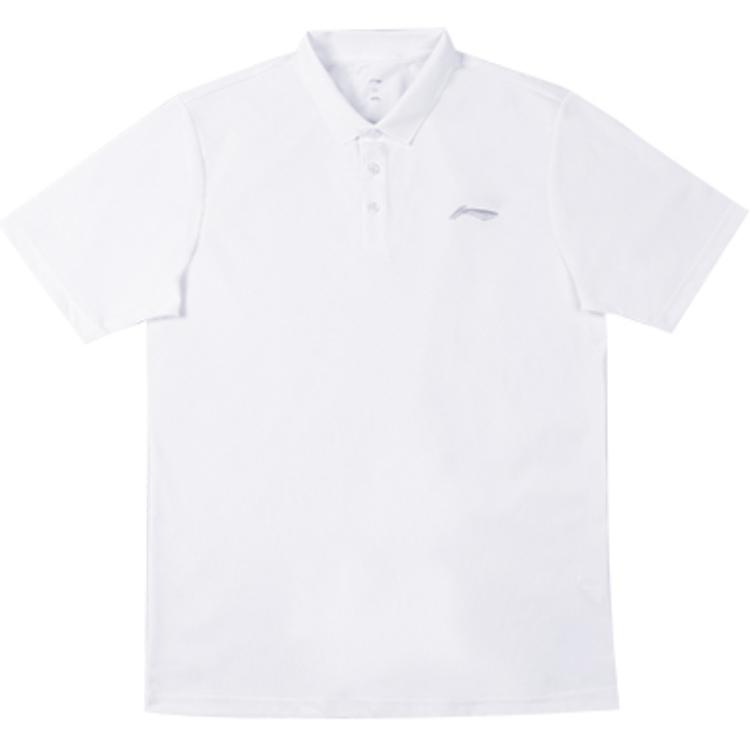 

Li Ning однотонный удобный универсальный дышащий свитер спортивная рубашка поло мужские топы белый YPLU047-1 S