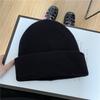 Hat women's autumn and winter wool hat trendy plain cold hat pullover hat solid color versatile knitted hat confinement hat