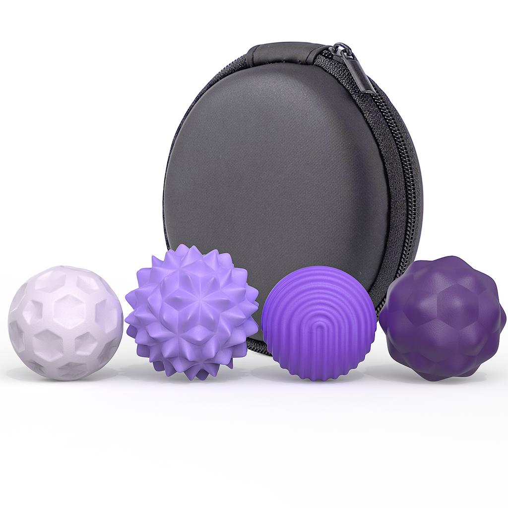 Silicone Magnetic Sensory Balls Fidget Toy Massage Ball Fascia Yoga Fitness Shoulder Hand Foot Massager Hard Membrane Meridian