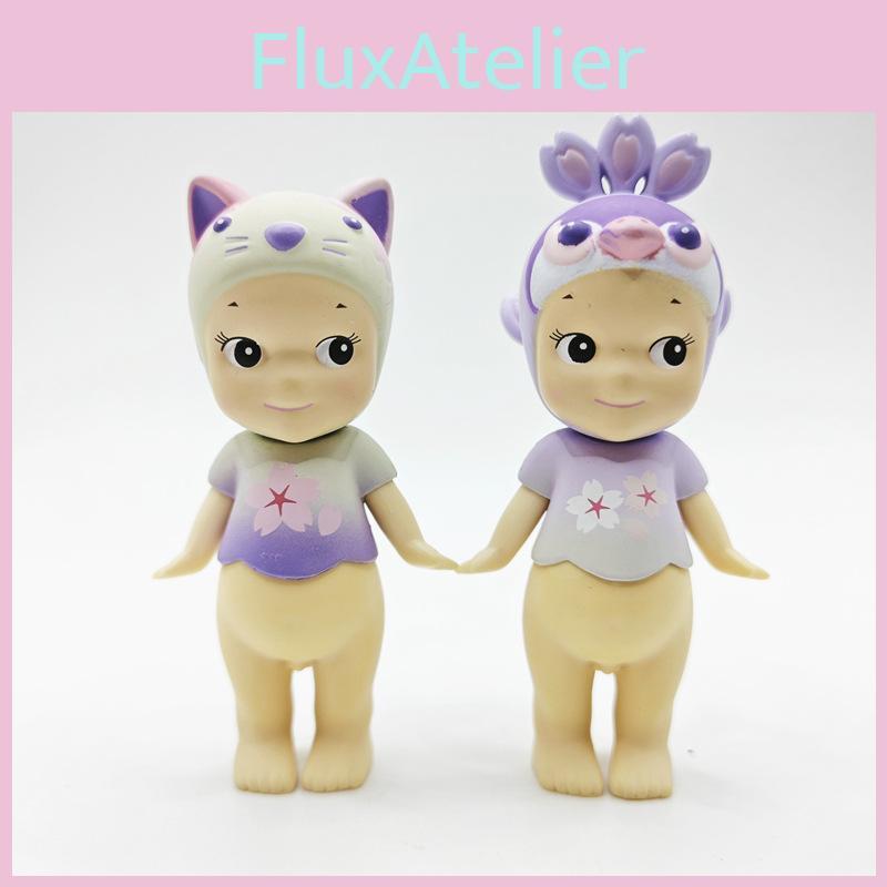 Cherry Blossom Night Version Blind Box Toy Pvc Collectible Figure With Glow In Dark Diy Building Kit For Home Decor Gift