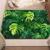 Tropical Banana Leaf Doormat Large Green Palm Foliage Jungle Style Modern Home Entryway Rug