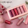 Rossetto antiaderente per labbra sexy in velluto opaco lucidalabbra 6 pezzi/set