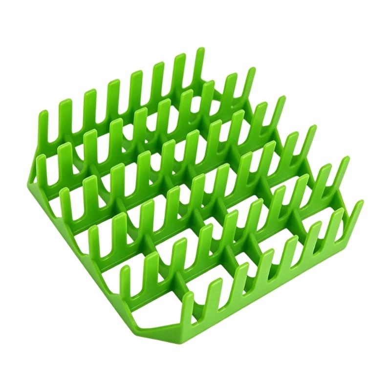 Kitchen Cooking Rack for Hot Dogs and Sausages, Square Rack for Counter Staging, Cookout Serving and Group Meals
