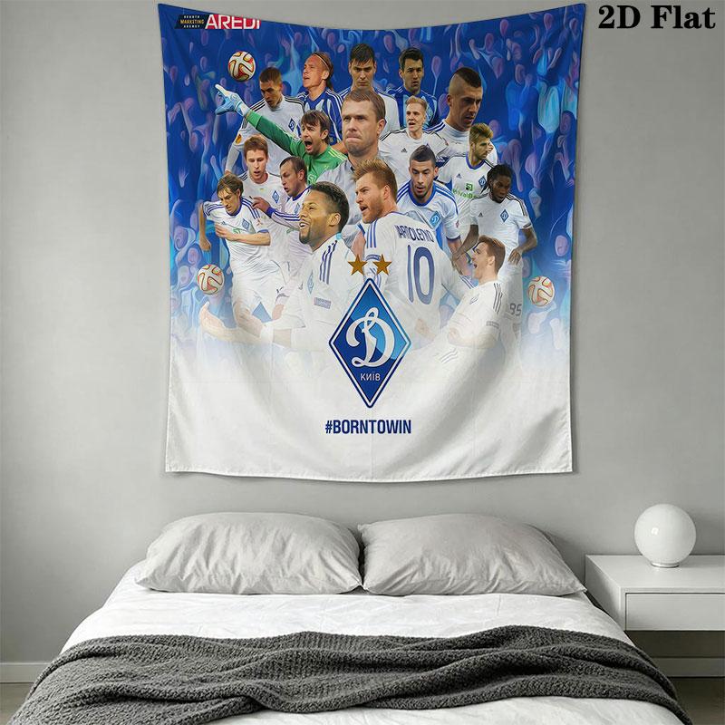 FC Dynamo Kyiv Wall Hanging Printed Fabric Blanket Decorative Tapestries for Bedroom Living Room Home Decor