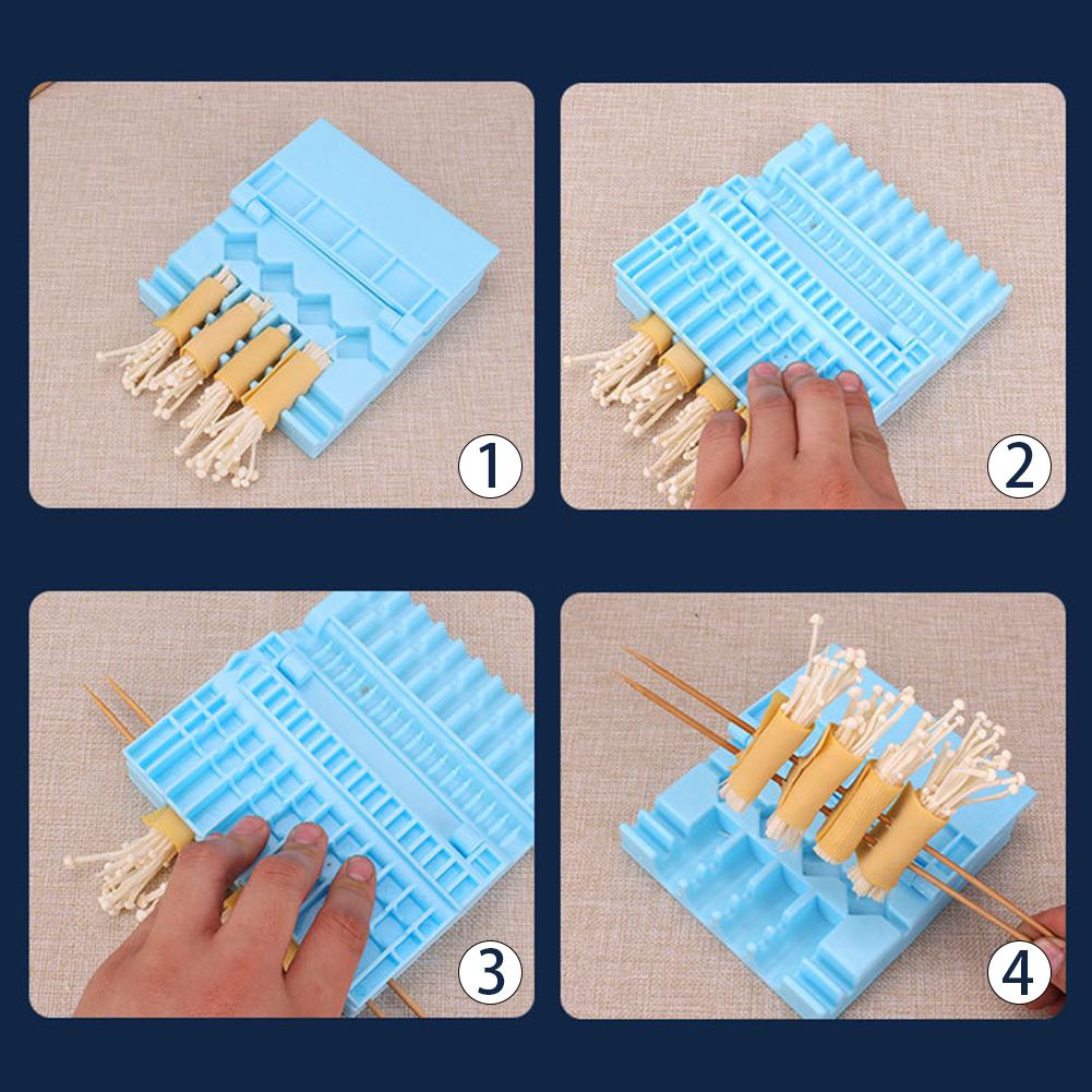 Multifunction BBQ Barbecue Meat Skewer Device Machine Household Grilling Skewer Mold For Outdoor BBQ