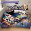 Fantasy World Adventure Printed 3pcs Bedding Set Soft Microfiber 1 Duvet Cover And 2 Pillowcases Home Bedroom Decor Xmas Gift K1619