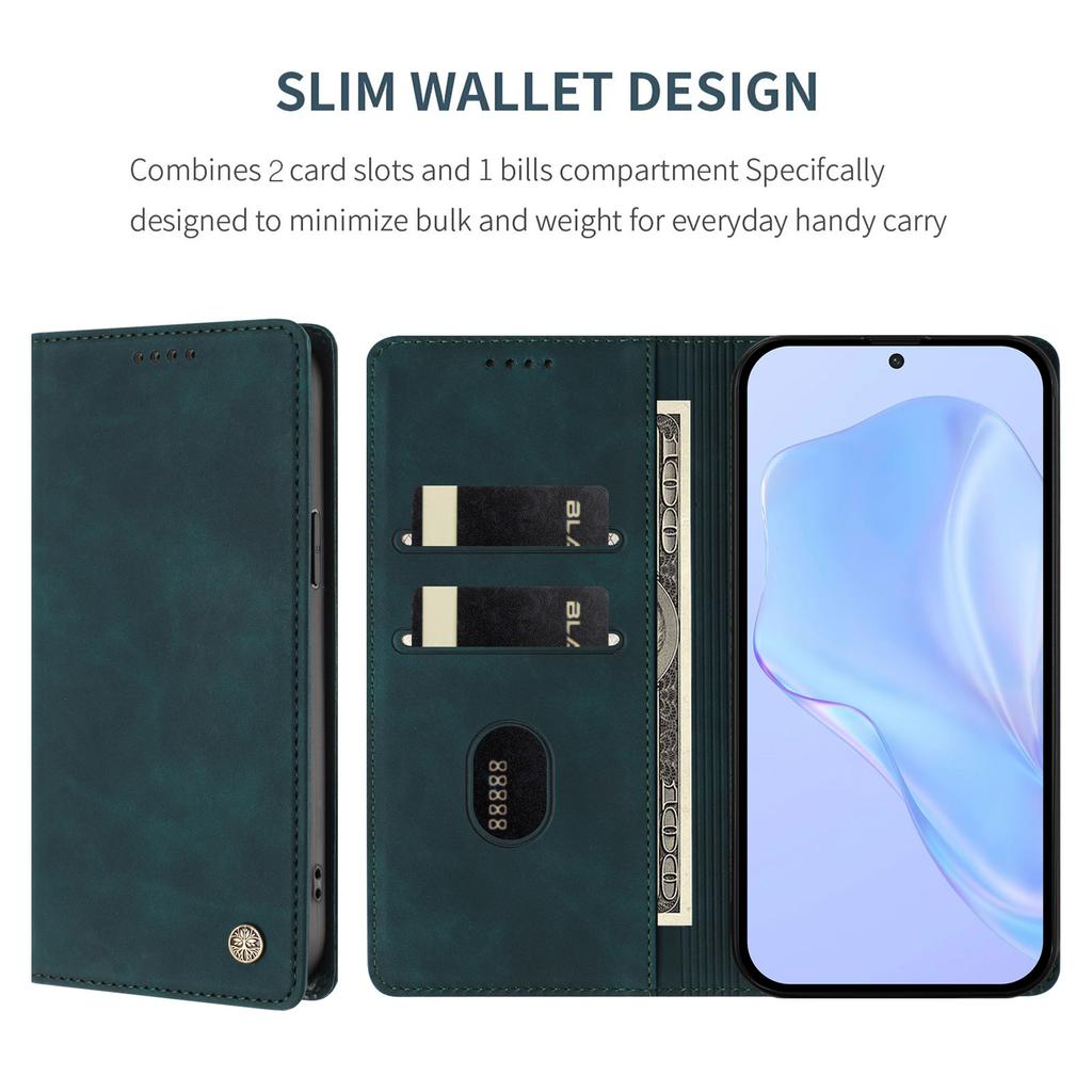 Wallet Case for X6d - Leather/PU, Dark Green