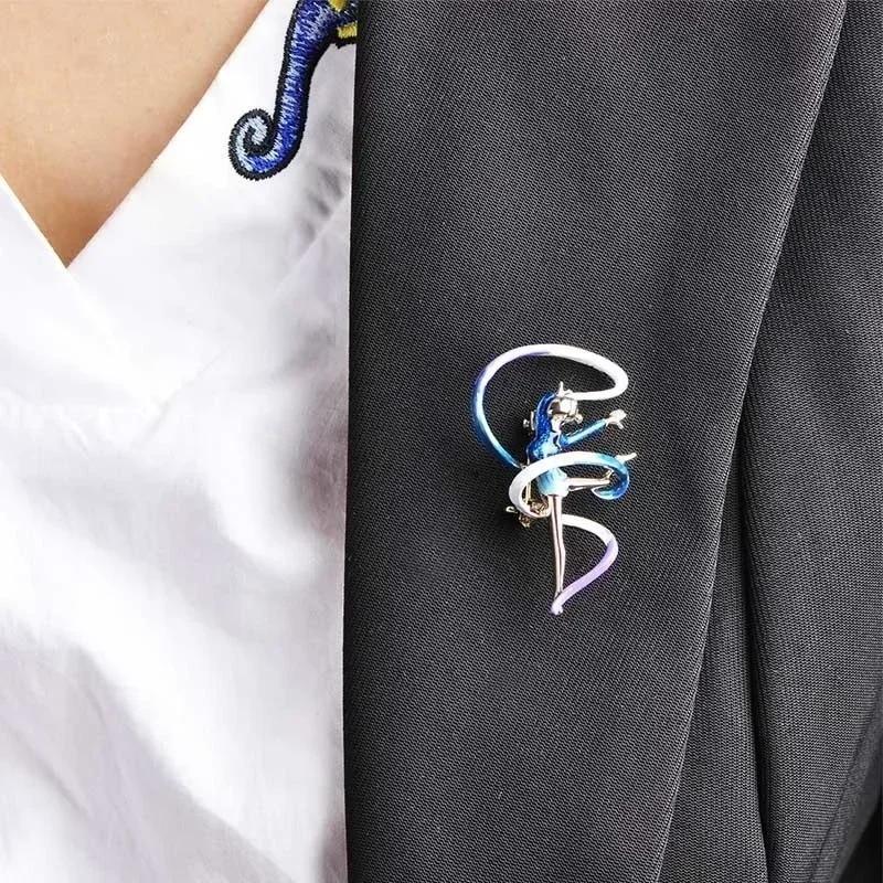 Fashion Rhinestone Enamel Gymnastics Ballet Dancer Brooch Pin For Women Cute Pins Crystal Corsage Brooch Wedding Jewelry Gift