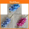 8head Peach Suede Orchid Artificial Flower For Wedding Table Decor Home Interior
